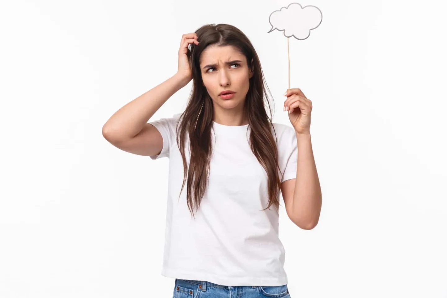 Controla pensamientos obsesivos / mujer