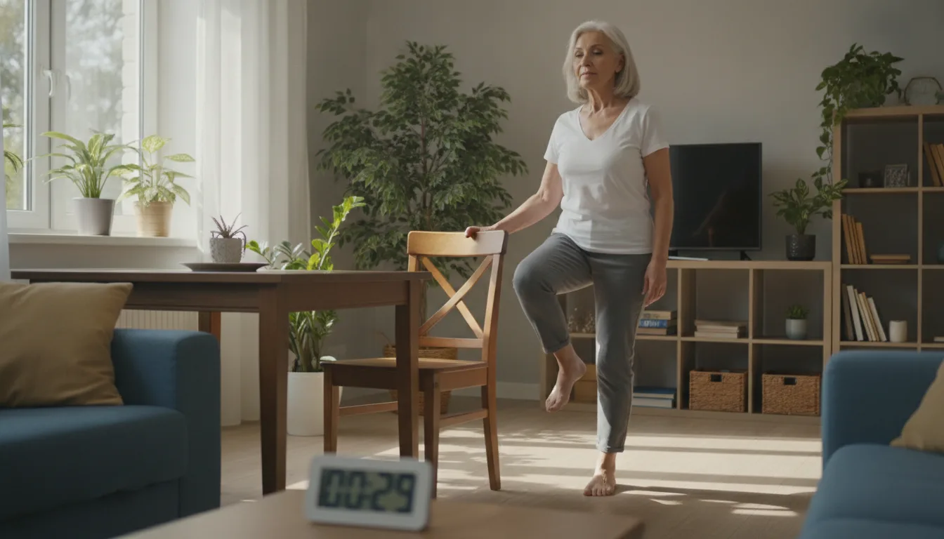 Mayores: mejora tu equilibrio con este sencillo ejercicio de 30 segundos por pierna