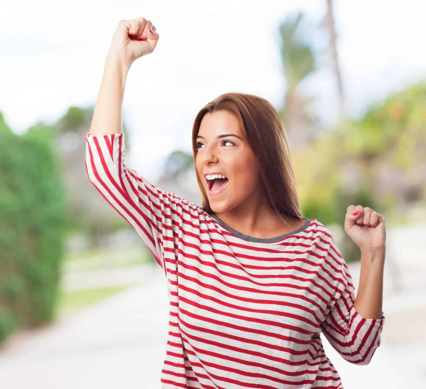 Mujer con energia