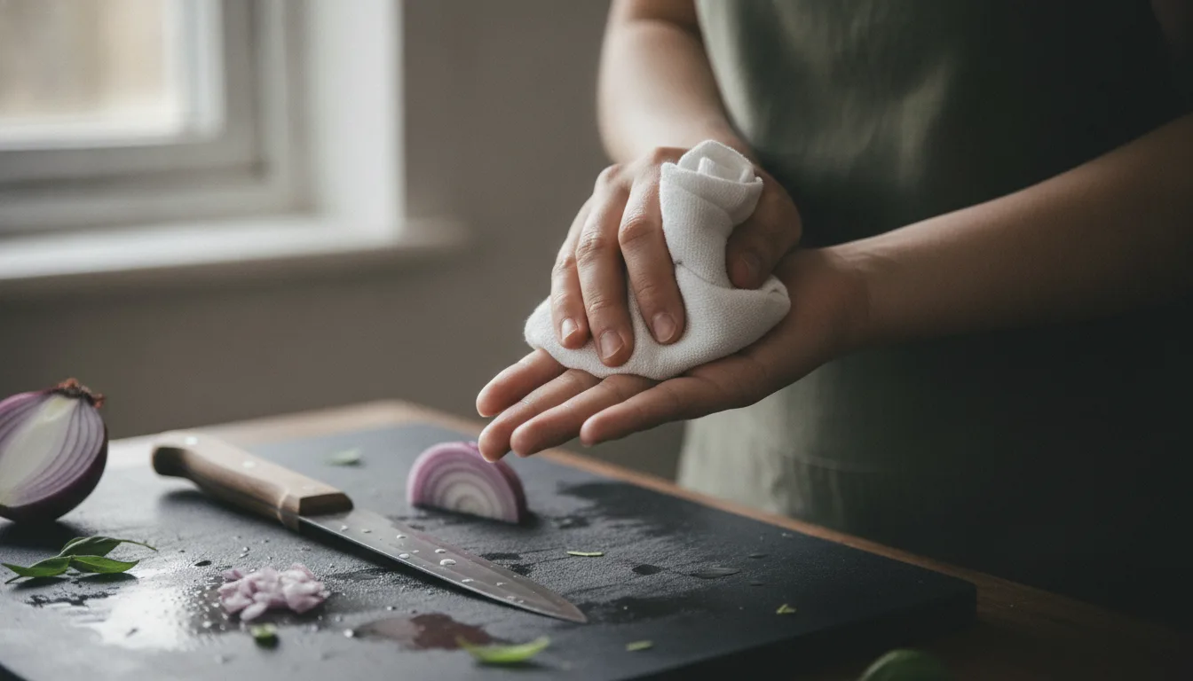 ¿Qué hacer si te cortas con un cuchillo de cocina?