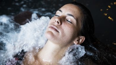 baño con hielo