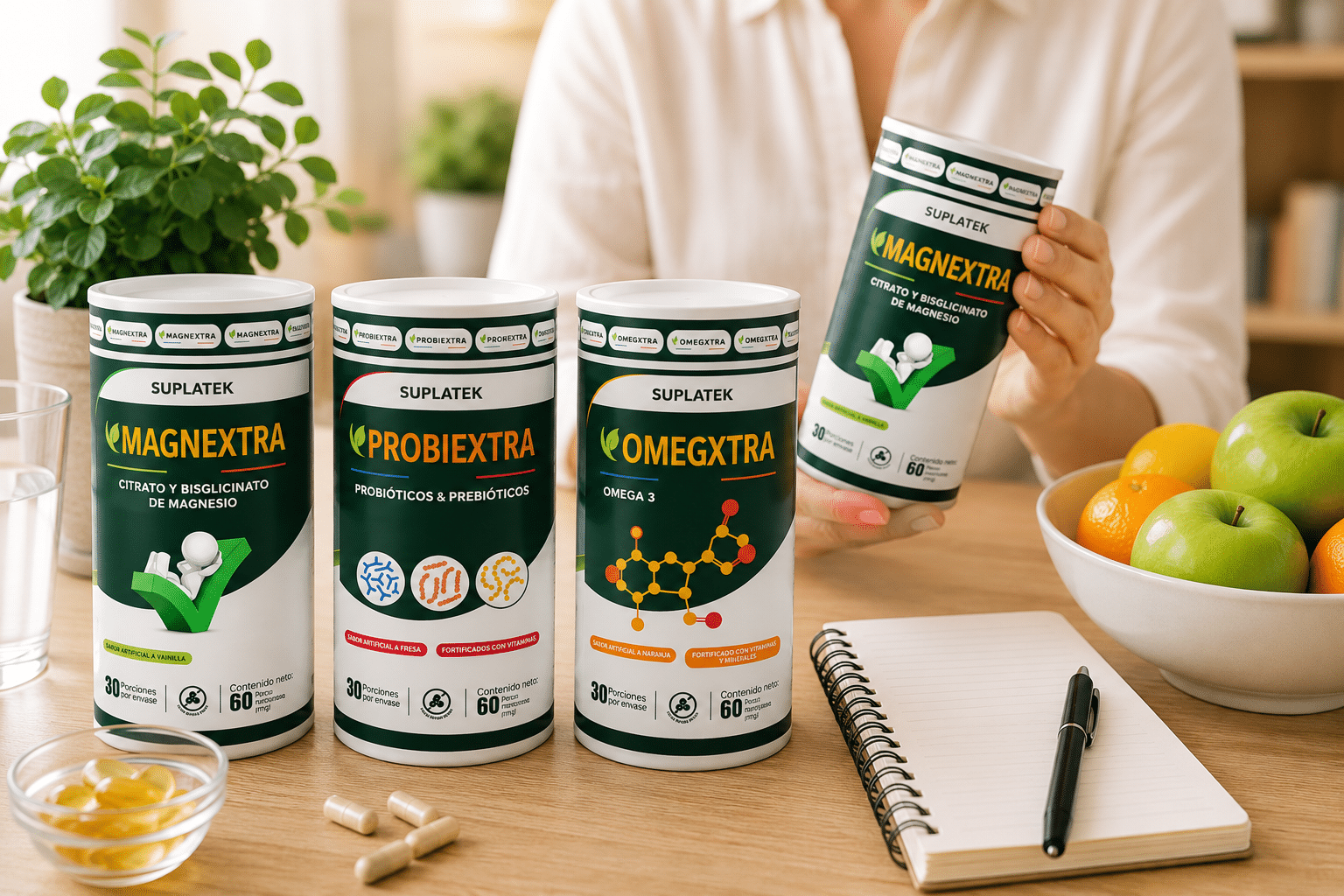 Cómo elegir suplementos de omega 3, magnesio y probióticos leyendo la etiqueta